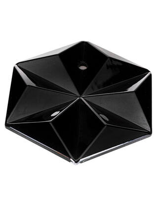 Reservplatta/prisma Monarque svart