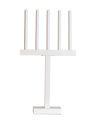 Glimmer Tischleuchte H74,5 cm weiß