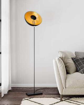 Captain Uplight slim golvlampa sandsvart