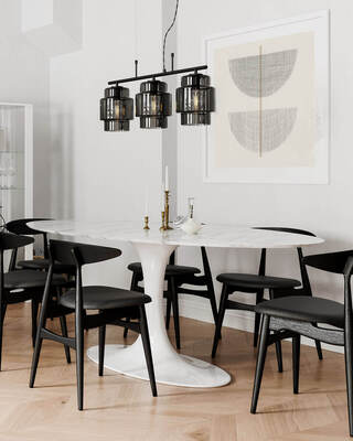 Ebbot Bar taklampe røykgrå