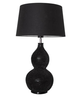 Lofty bordslampa H55 cm svart matt/svart skärm