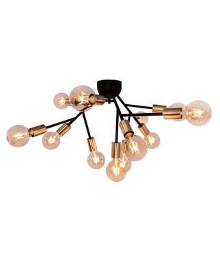 Heroes Deckenleuchte 12fl Mattschwarz