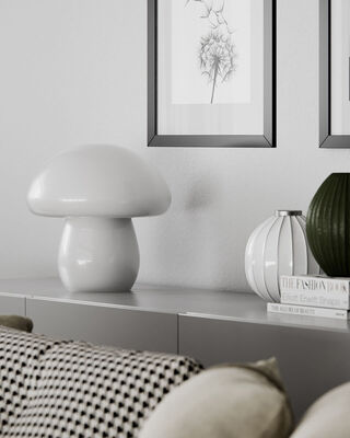 Mira Mushroom  Table lamp H30 cm white