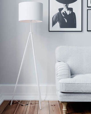 Rina gulvlampe hvit