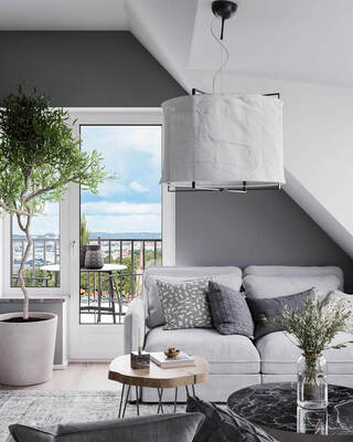 Softy taklampa Ø60 cm vit