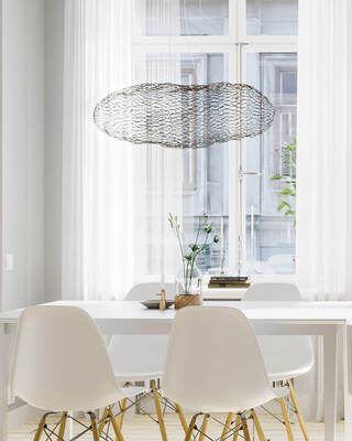 Hayden Pendelleuchte LED L75cm schwarz matt