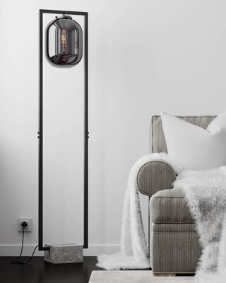 Dixton golvlampa rökgrå