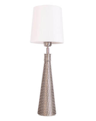Lofty Slim bordslampa H54 cm satin/vit skärm