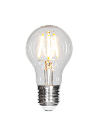 Filament dekorationslampa LED dimbar E27 4W Ø60mm klar