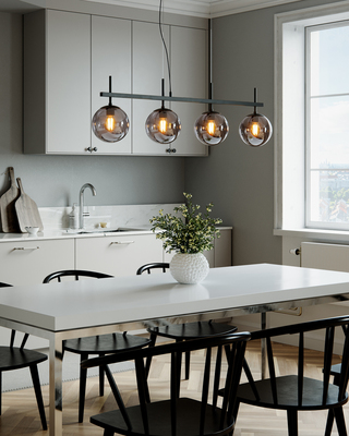 Boyle Pendelleuchte Rauchgrau