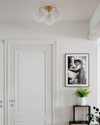 Bellagio Deckenleuchte 3flg Messing