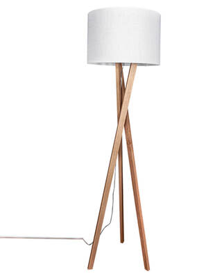 Vega gulvlampe hvit/ eik