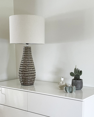 Bartha bordslampa H74 cm brun/beige