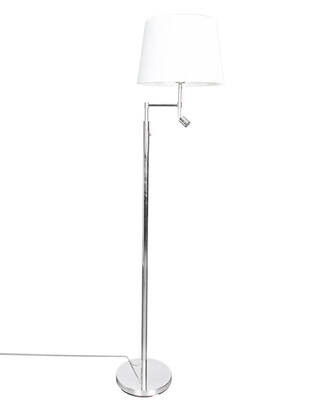 Orlando gulvlampe krom/hvit