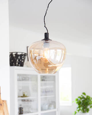 Bellissimo taklampe Ø28 cm amber