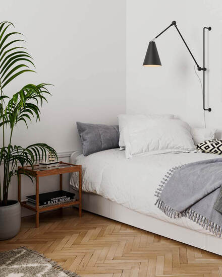 Yukon Wall light long matt black | By Rydéns