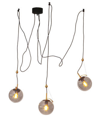 Carry Pendelleuchte 3-fl grau