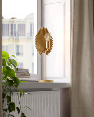Aruba bordlampe matt gull