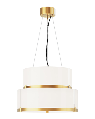 Marcel Pendelleuchte Ø50 cm Messing/weiss