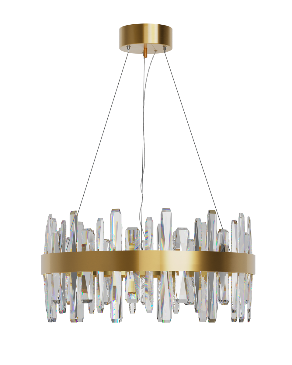 Triumph taklampa Ø60 cm mässing/klar