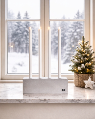 Raw Light Table Lamp concrete
