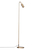 Curve golvlampa matt guld