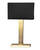 Prime bordslampa H69 cm mässing/svart skärm