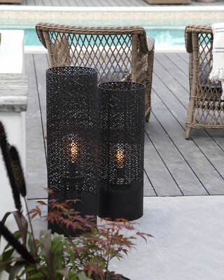 Maison golvlampa IP44 H78 cm sandsvart