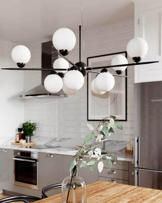 Punto Pendant light black matt