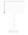 Paragon bordslampa H69 cm matt vit