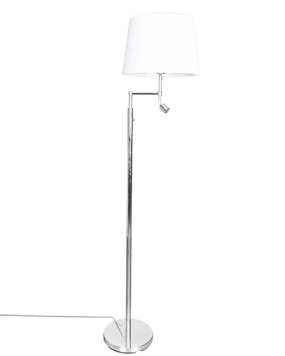 Orlando golvlampa krom/vit