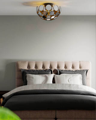 Vanita plafond Ø50 cm spegel
