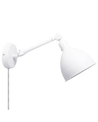 Bazar mini vegglampe sandhvit