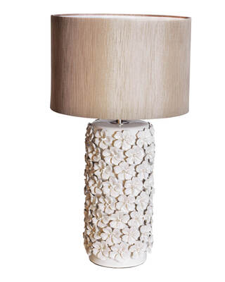 Fiore bordlampa H54 cm beige
