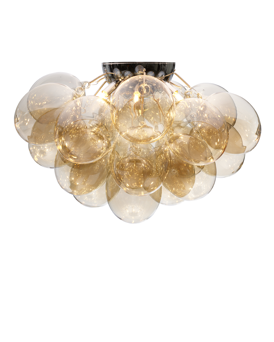 Gross plafond Ø70 cm amber