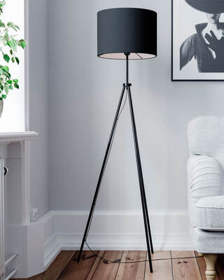 Rina golvlampa svart