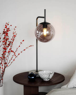 Boyle bordlampe grå