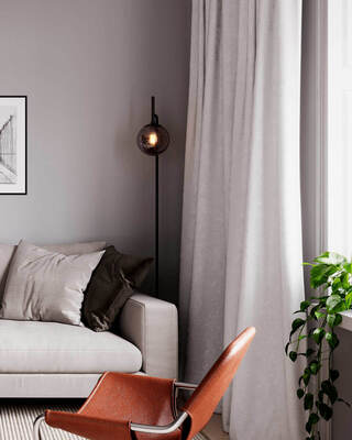 Boyle gulvlampe grå