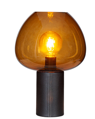 Cozy bordslampa svart/konjak