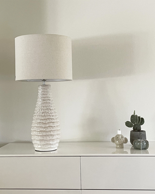 Bartha bordslampa H74 cm creme/beige