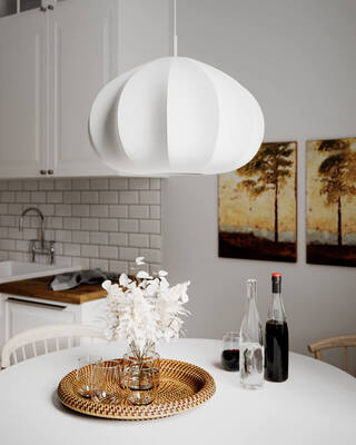 Ebba Pendant light Ø50 cm white